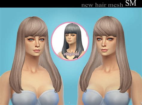 Simmaniacos: New hair mesh • Sims 4 Downloads