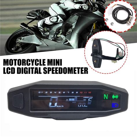 Universele Motorcycle Lcd Digitale Snelheidsmeter Grandado