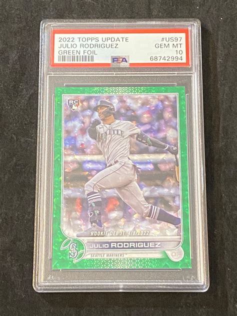 Lot Pop 1 D 499 Psa 10 Gem Mint 2022 Topps Update Rc Green