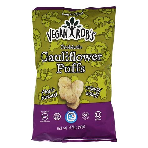 Vegan Rob S Sorghum Cauliflower Puffs 3 5 Oz Nutritious Snacks Snacks Clean Eating Snacks