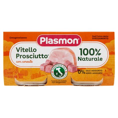 Plasmon Omogeneizzato Vitello Prosciutto Con Cereale X G Carrefour