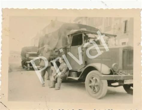 FOTO WK II Wehrmacht Soldaten Eingreiftruppe Südfrankreich LKW Kennung