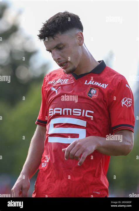 Matthis Abline Of Stade Rennais During The Football Amical Between