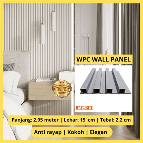 Jual Interior Dinding WPC Wall Panel Wood MWP 01 Modern Shopee Indonesia