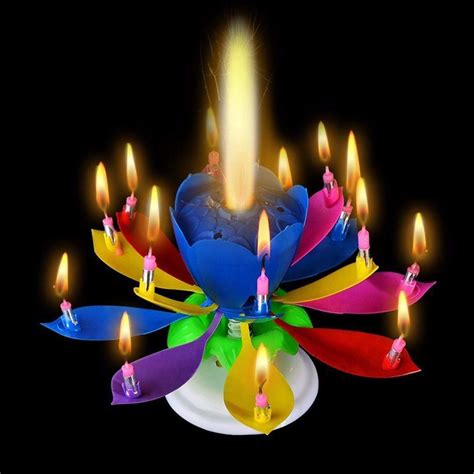 Rotating Musical Flower Birthday Candle Music Apps