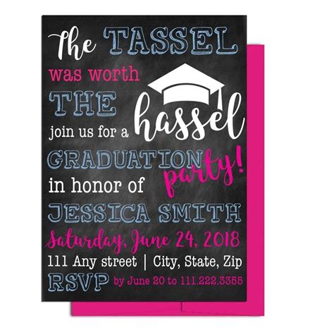 Chalkboard Graduation Invite Envelopes Aesthetic Journeys Designs Graduation Chalkboard