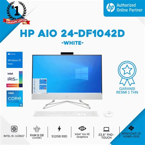 Jual Pc Hp Aio Df D I G Gb Gb Iris Xe Fhd W Home