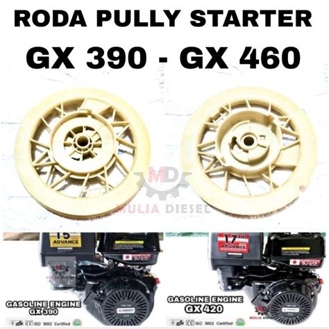 Jual Roda Pully Plastik Alit Starter Engkol Drum Wheel Recoil Mesin