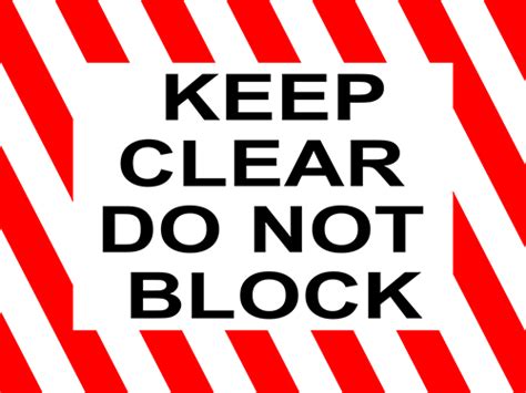 Keep Clear Do Not Block Floor Sign Industrial Floor Tape