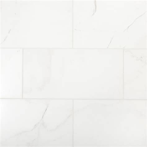 Thassos Economy Polished White Marble Tile | Floor and Decor