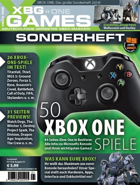 Xbox One Das neue XBG Sonderheft mit über 50 Xbox One Spielen im Check