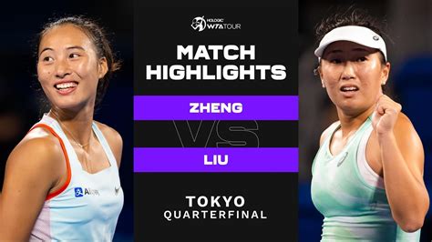 Qinwen Zheng vs. Claire Liu | 2022 Tokyo Quarterfinal | WTA Match ...