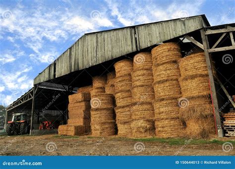 Straw Rolls In A Farm Barn Stock Image Image Of Nature 150644013