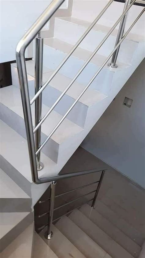 Silver Stairs 202 Stainless Steel Staircase Railing For Offices At Rs