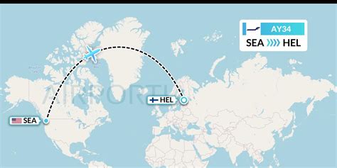 AY34 Flight Status Finnair Seattle To Helsinki FIN34