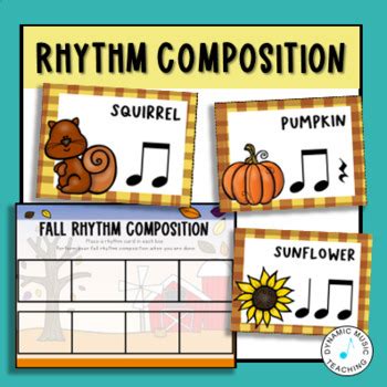 Fall Rhythm Composition Cards Activities For Music Lessons Ta Ti Ti