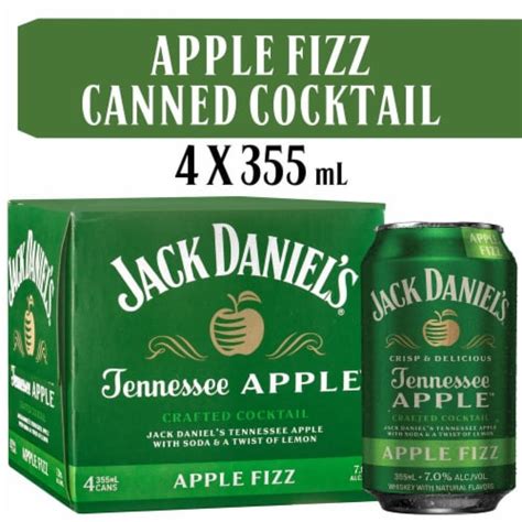 Jack Daniel S Tennessee Apple Fizz Ready To Drink Whiskey Cocktail