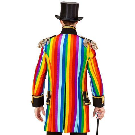 Regenbogen Frack Herren Zirkusdirektor Kostüm S 48 69 99