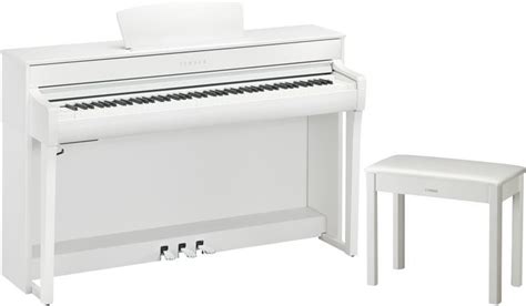 Yamaha Clavinova Clp Digital Upright Piano With Bench Matte White