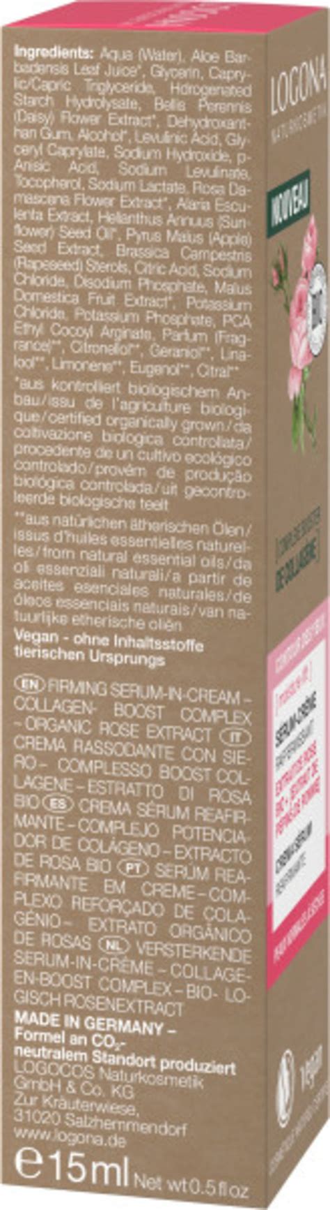 Logona Moisture Lift Firming Serum In Cream Ml Ecco Verde Ireland