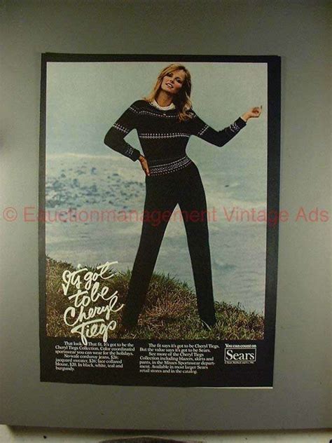 1981 Sears Cheryl Tiegs Collection Ad It S Got To Be