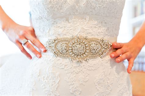 Beaded Bridal Gown Belt