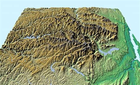 Terrain Map Catskill Mountains Terrian Andy Arthur Org