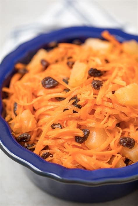 Mayo-Free Carrot Raisin Salad with Pineapple