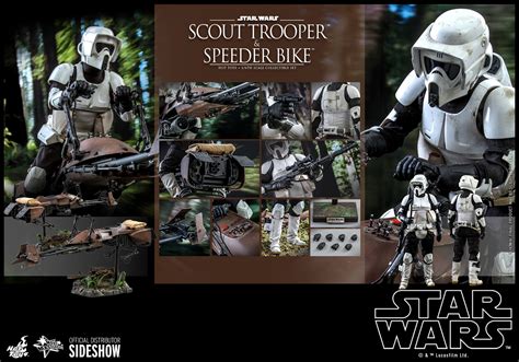 Speeder Bike Scout Trooper And Speeder Bike Hot Toys Movie Masterpiece Series MMS