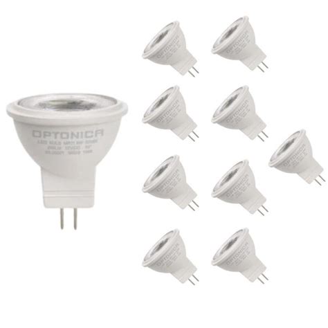 Ampoule LED GU4 MR11 3W 12V Pack De 10 Blanc Chaud 2300K 3500K