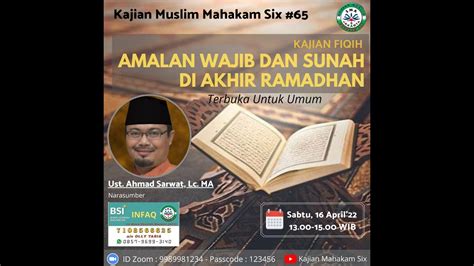 Kajian Muslim Mahakam Six Youtube