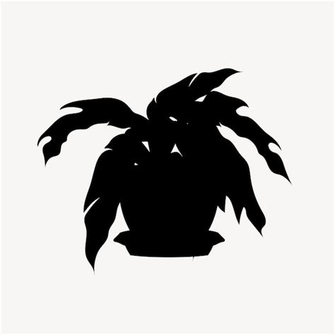 Premium Vector Collectio Silhouettes Of Houseplants Potted Plants