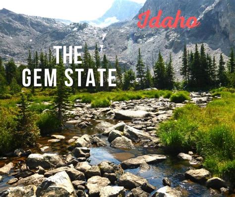 Idaho State Nickname The Gem State 50states