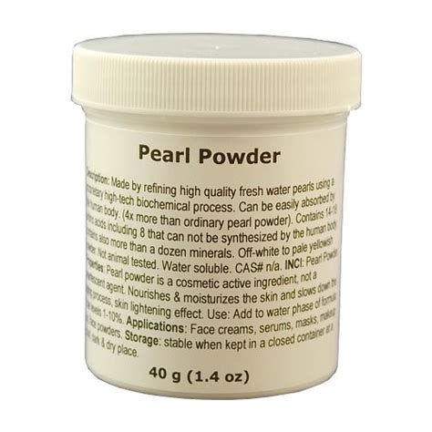 Pearl powder nourishes and moisturizes the skin. Pearl Powder, Natural ...