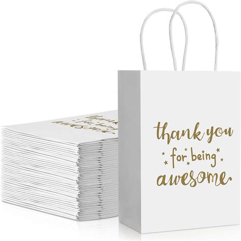 Amazon Jetec Pcs Thank You Paper Gift Bags Employee