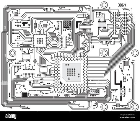 Motherboard Panel Pc Vector Hi Res Stock Photography And Images Alamy