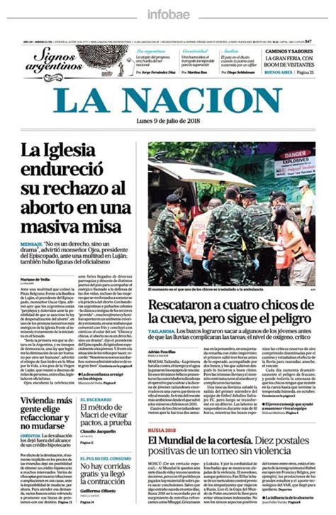 La Nación Argentina 9 De Julio De 2018 Infobae