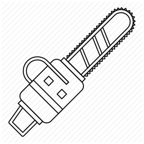 Chainsaw Drawing Outline At Getdrawings Free Download