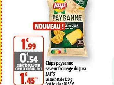 Promo Chips Paysanne Saveur Fromage Du Jura Lay S Chez Coccimarket