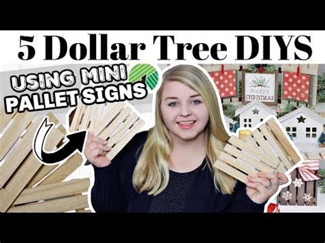 5 Genius Ways To Use DOLLAR TREE WOOD MINI PALLET SIGNS Dollar