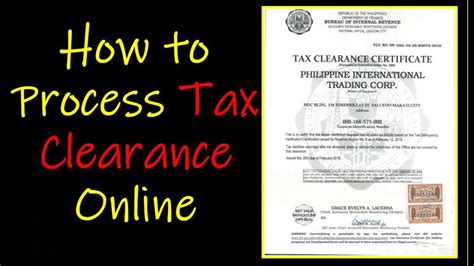 TAX CLEARANCE ONLINE APPLICATION TUTORIAL 2023 YouTube