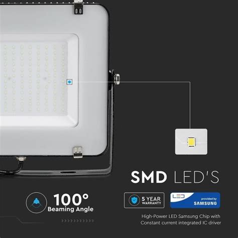 150W V TAC PRO Slim LED SAMSUNG LED Flutlicht