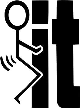 Amazon Fuck IT Vinyl Sticker Decal 2 X 1 5 Black Tools Home Improvement