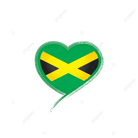 Jamaica Flag Vector Hd PNG Images, Jamaica National Flag Location Heart, Grunge, Caribbean, Sign ...