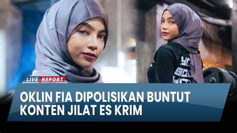 Akhirnya Oklin Fia Dipolisikan Buntut Konten Video Jilat Es Krim Viral