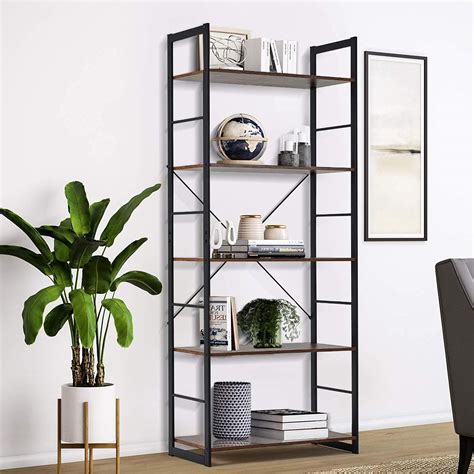 Buy Erommy Bookshelf Rack Tier Vintage Industrial Bookcase Shelf