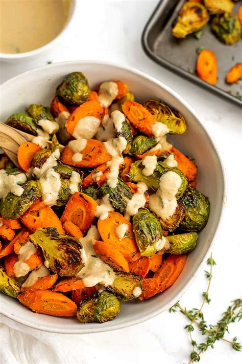 Roasted Brussel Sprouts And Carrots Bites Of Wellness