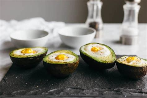 Baked Eggs In Avocado Two Ways Downshiftology