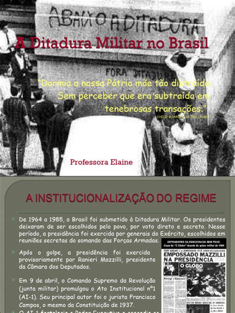 Ditadura Militar Redação - Ditadura Militar | PDF