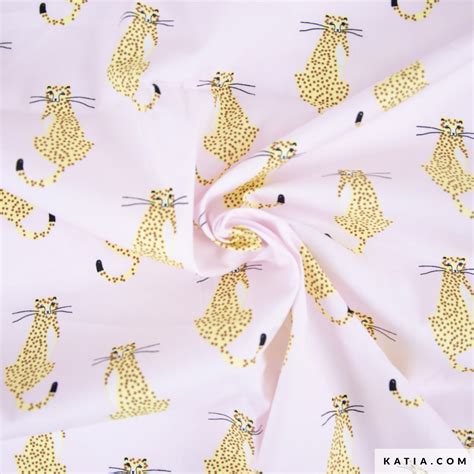 Wild Leopards Cotton Poplin Fabric Spring Summer Katia